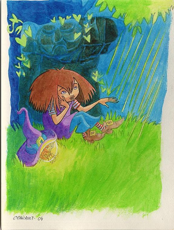 Cécile Chicault - Zélie, Le lac d'Entredeuxmarais, projet de