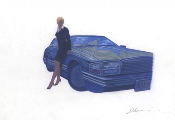 Didier Eberoni - femme et voiture