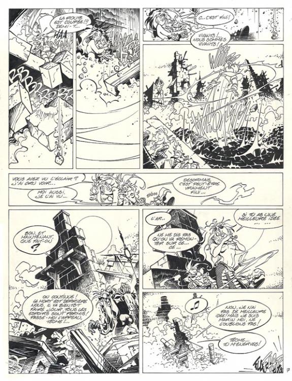 Crisse - L'Épée de Cristal, Le Goût de sulfur, Planche origi