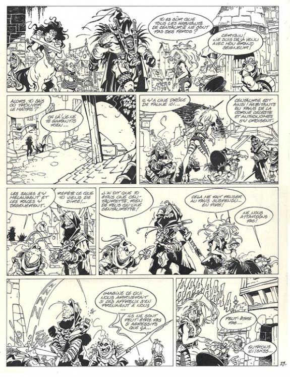 Crisse - L'Épée de Cristal, Le Goût de sulfur, Planche origi
