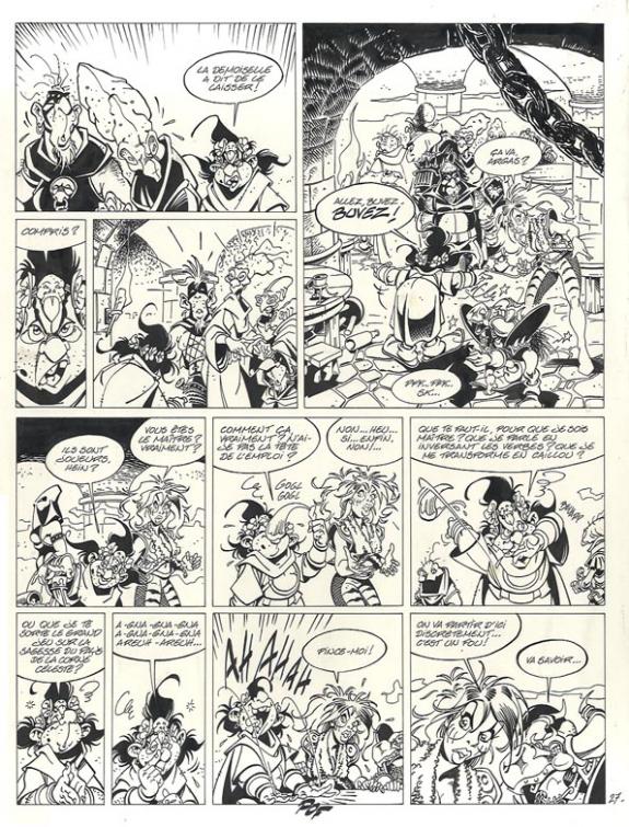 Crisse - L'Épée de Cristal, Le Goût de sulfur, Planche origi