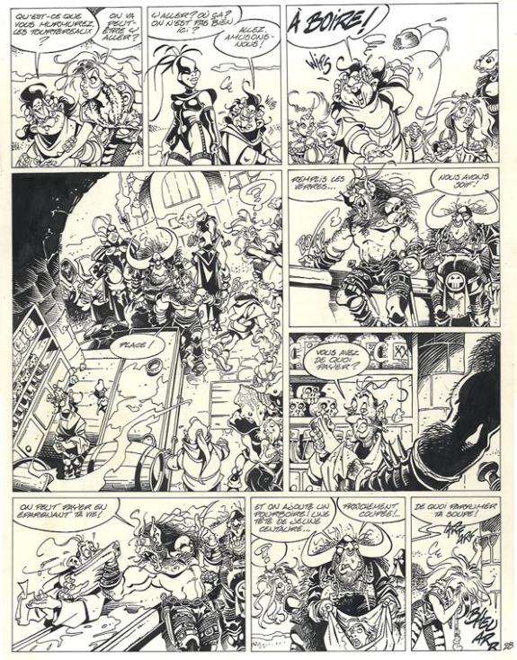 Crisse - L'Épée de Cristal, Le Goût de sulfur, Planche origi