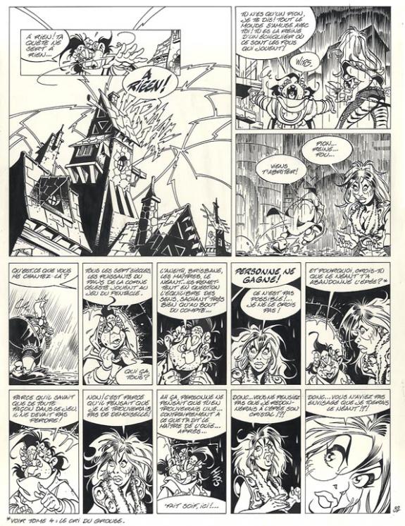 Crisse - L'Épée de Cristal, Le Goût de sulfur, Planche origi