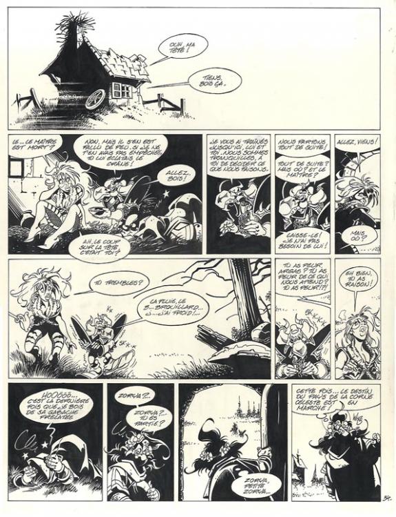 Crisse - L'Épée de Cristal, Le Goût de sulfur, Planche origi