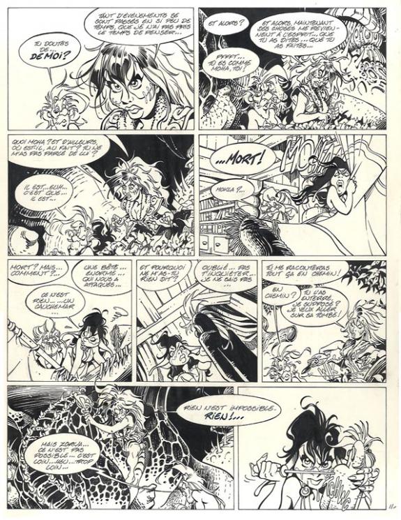 Crisse - L'Épée de Cristal, Le Goût de sulfur, Planche origi