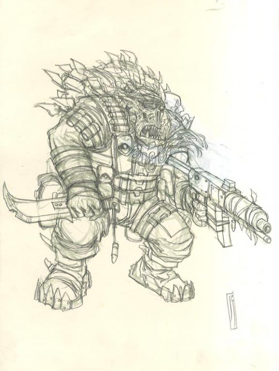 Paul Jeacock - orc mitrailleuse