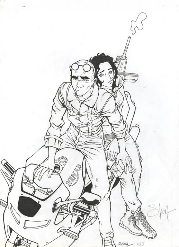 Sylvain Savoia - Nomad, ex-libris Canal BD
