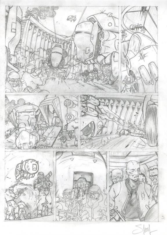 Sylvain Savoia - Nomad, Mémoire vive, planche inédite 2e ver