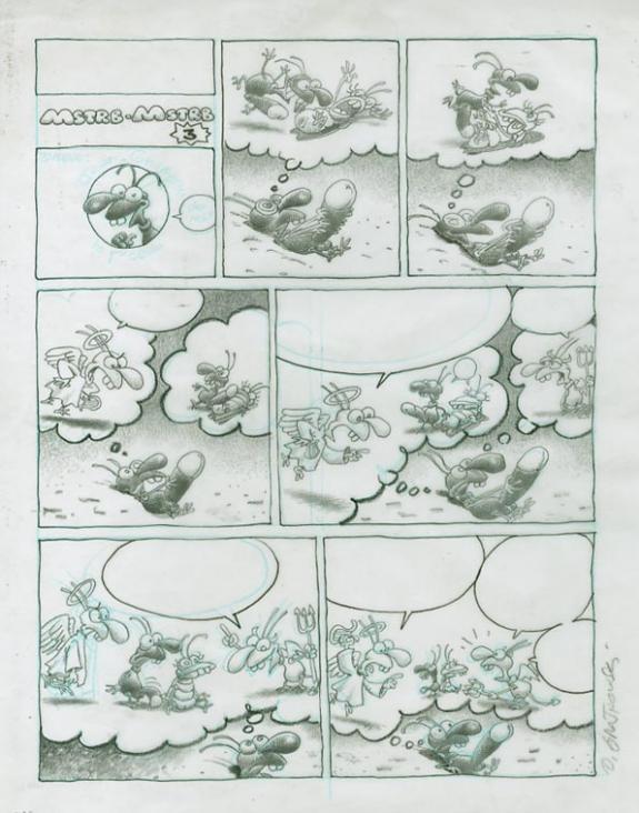 Olivier O'Groj - Les Krazbek's, page sur calque