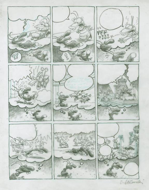 Olivier O'Groj - Les Krazbek's, page sur calque