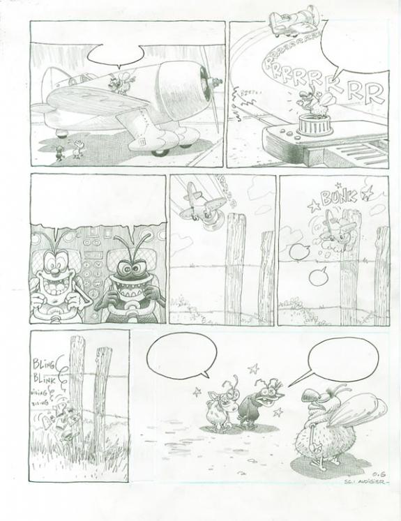 Olivier O'Groj - Les Krazbek's, planche mouches