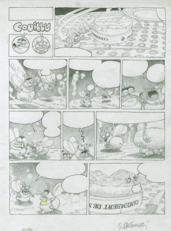 Olivier O'Groj - Les Krazbek's, "Couillu" sur calque