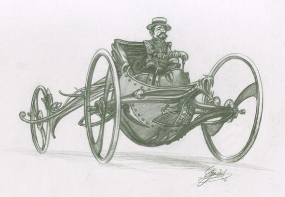 Gwendal Lemercier - Godiva, homme sur voiture