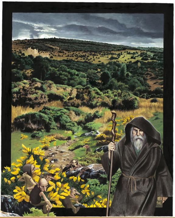 Bruno Brucero - Le livre secret de Merlin, Illustration orig