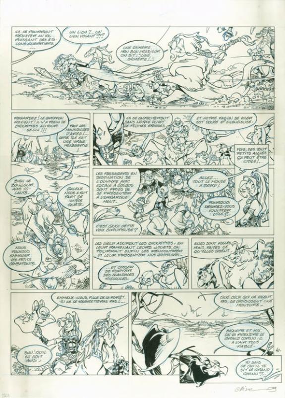 Crisse - Atalante, L'Envol des Boréades, Planche originale