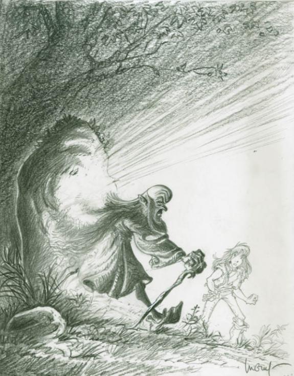 Philippe Luguy - Gildwin, Les légendes océanes, Dessin pour 