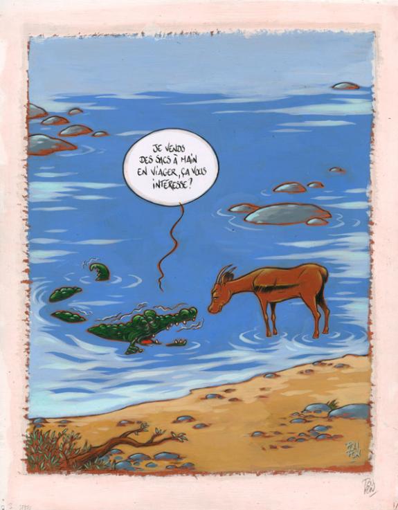 Nicolas Poupon - Le cri de l'autruche, Crocodile et antilope