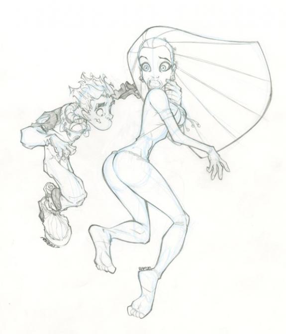 Francisco Herrera - fille dessinée par Ramos