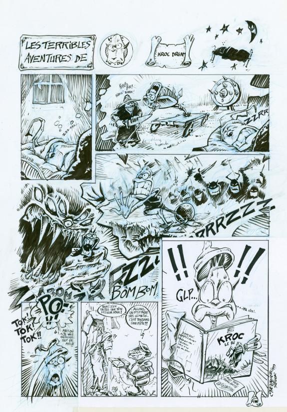 Thierry Ségur - Kroc le bô, Kroc dream, strip du bas collé