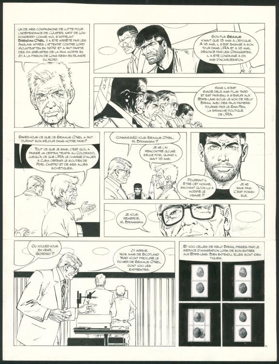 William Vance - XIII, Secret défense, Planche originale n°8