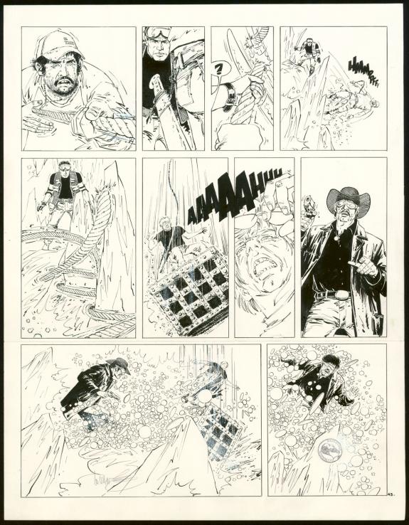 William Vance - XIII, L'Or de Maximilien, Planche originale 