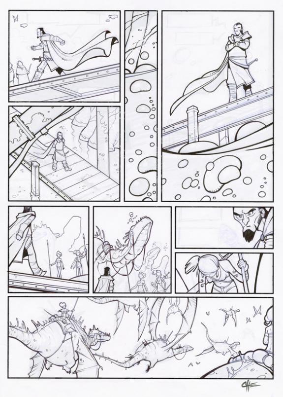 John Simon Loche - Alika, Planche 4 encrée