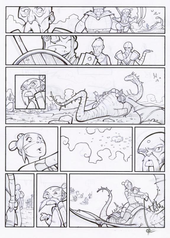 John Simon Loche - Alika, Planche 5 encrée