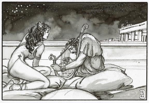 Milo Manara - Illustration originale
