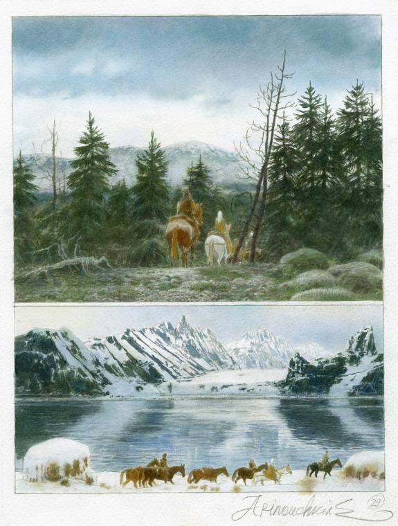 Andréï Arinouchkine - Ewen, Alis, planche originale
