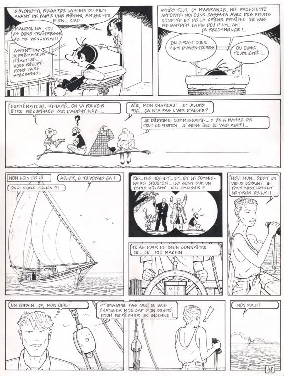 René Sterne - Adler, Planche originale - collectif hommage à