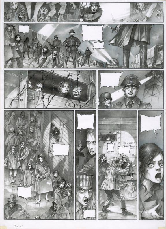 Pascal Croci - Auschwitz, Planche originale