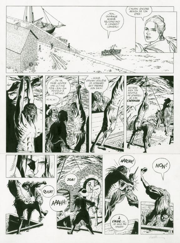 Patrice Pellerin - L'Épervier, Corsaire du Roy, Planche orig