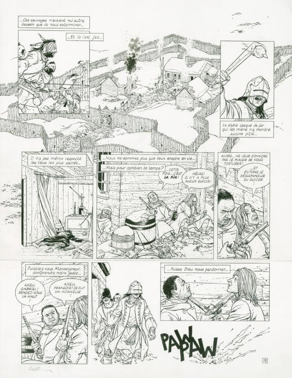 Patrice Pellerin - L'Épervier, Corsaire du Roy, Planche orig