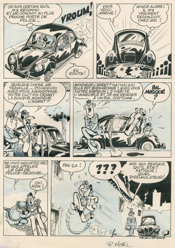Christian Gine - Planche originale Sébastien Lebonbout