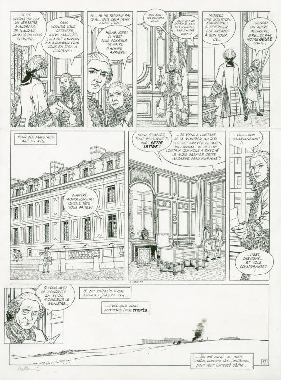 Patrice Pellerin - L'Épervier, Corsaire du Roy, Planche orig