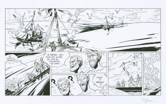 Trystram et Baudy - Pacifique, Planche originale