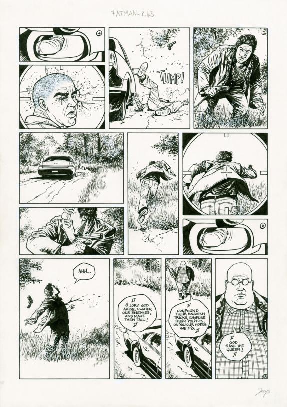 Denys - La Grande Evasion, Fatman, Planche originale (correc
