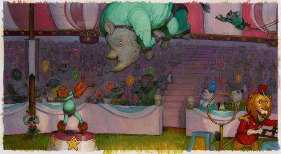 Adam Rex - Chu's Day, Illustration originale planches 20 et 