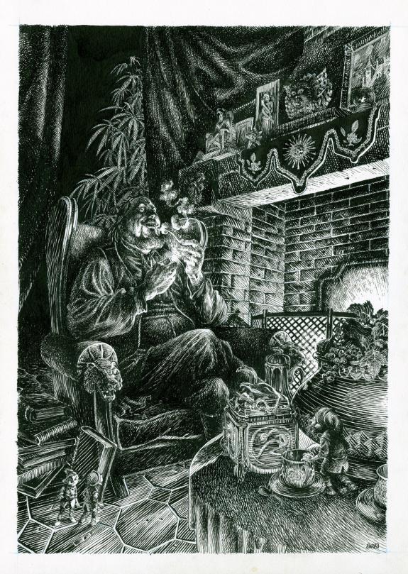 Etienne Leroux - Le Grimoire du petit peuple, Planche origin