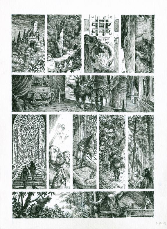 Etienne Leroux - Le Grimoire du petit peuple, Planche origin