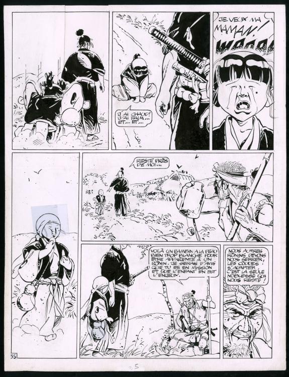 Marc Michetz - Kogaratsu, Planche originale (trace de correc