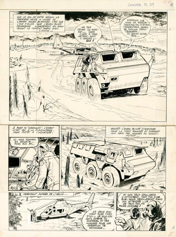 Albert Weinberg - Dan Cooper, Planche originale - Opération 