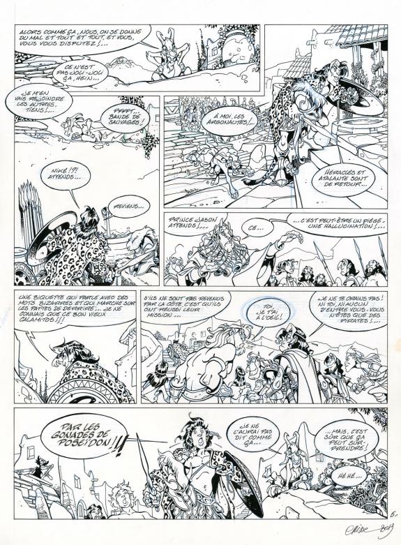 Crisse - Atalante, Calaïs et Zétès , Planche originale (pliu