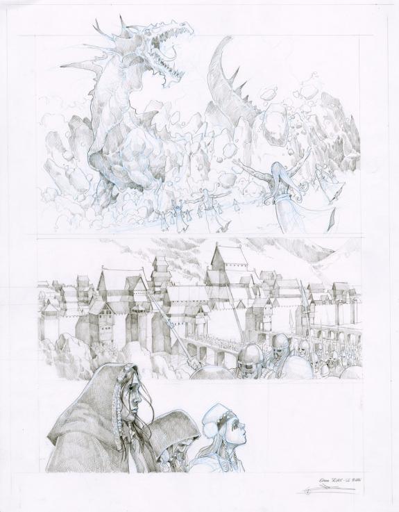 Erwan Seure-Le Bihan - Odin, Partie 2/2, Planche crayonnée