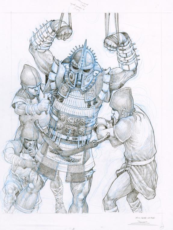 Erwan Seure-Le Bihan - Odin, Partie 2/2, Planche crayonnée