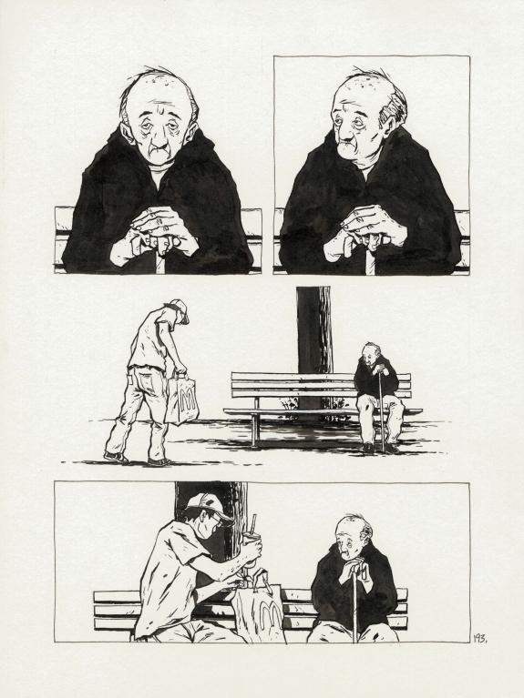 Christophe Chabouté - un peu de bois et d'acier, planche ori