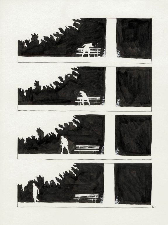 Christophe Chabouté - un peu de bois et d'acier, planche ori