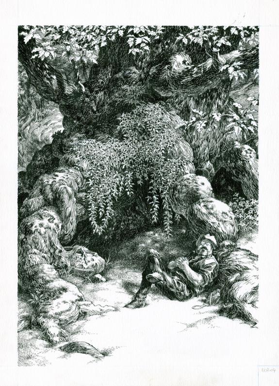 Etienne Leroux - Le Grimoire du petit peuple, planche origin