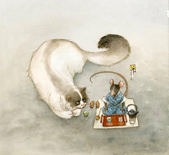 Frédéric Saurel - illustration originale - Le Monde selon Ra