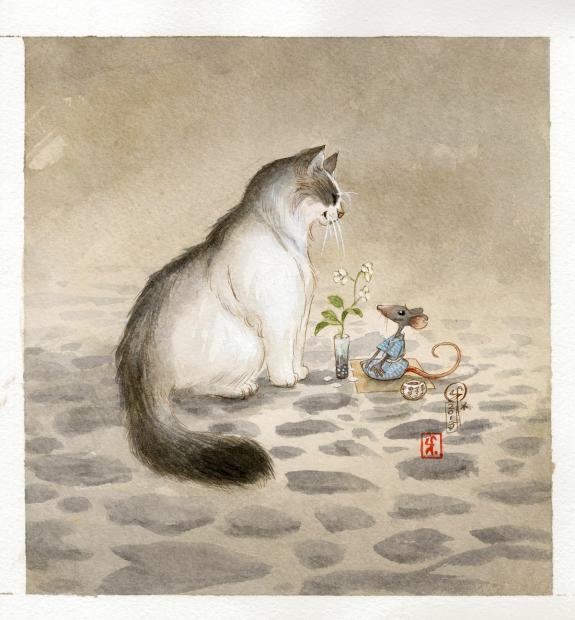 Frédéric Saurel - illustration originale - Le Monde selon Ra